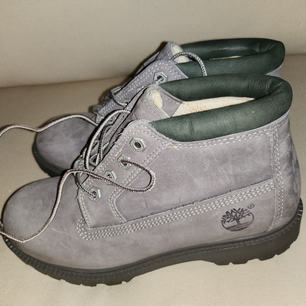 Grey Timberland Boots